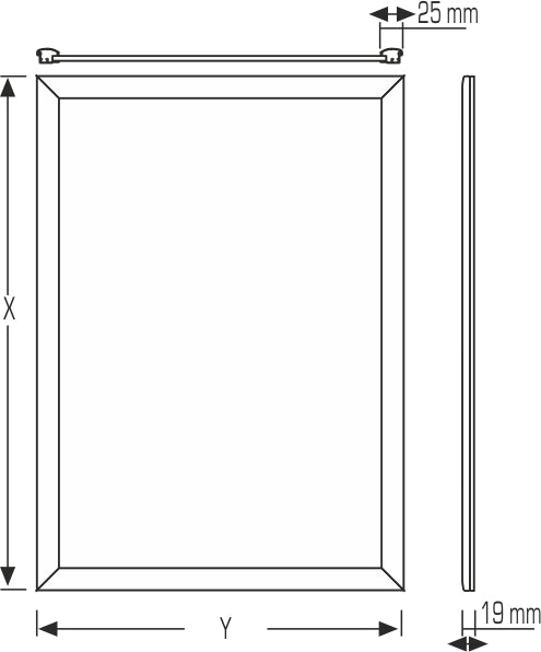 Led Frame 25 mm Single Sided