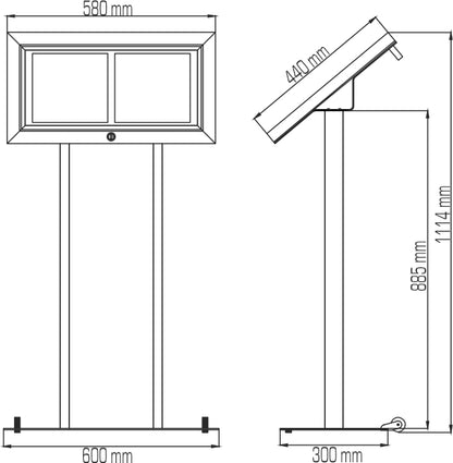 Lockable Menu Board