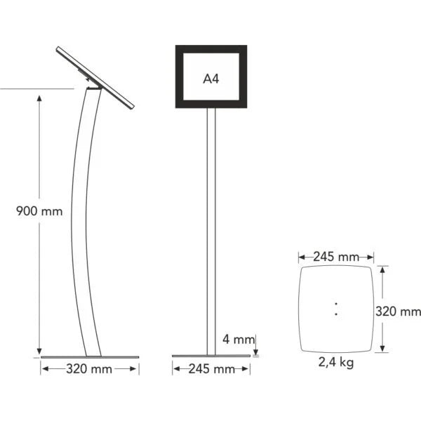 Magnetic Curve LED Infoboard