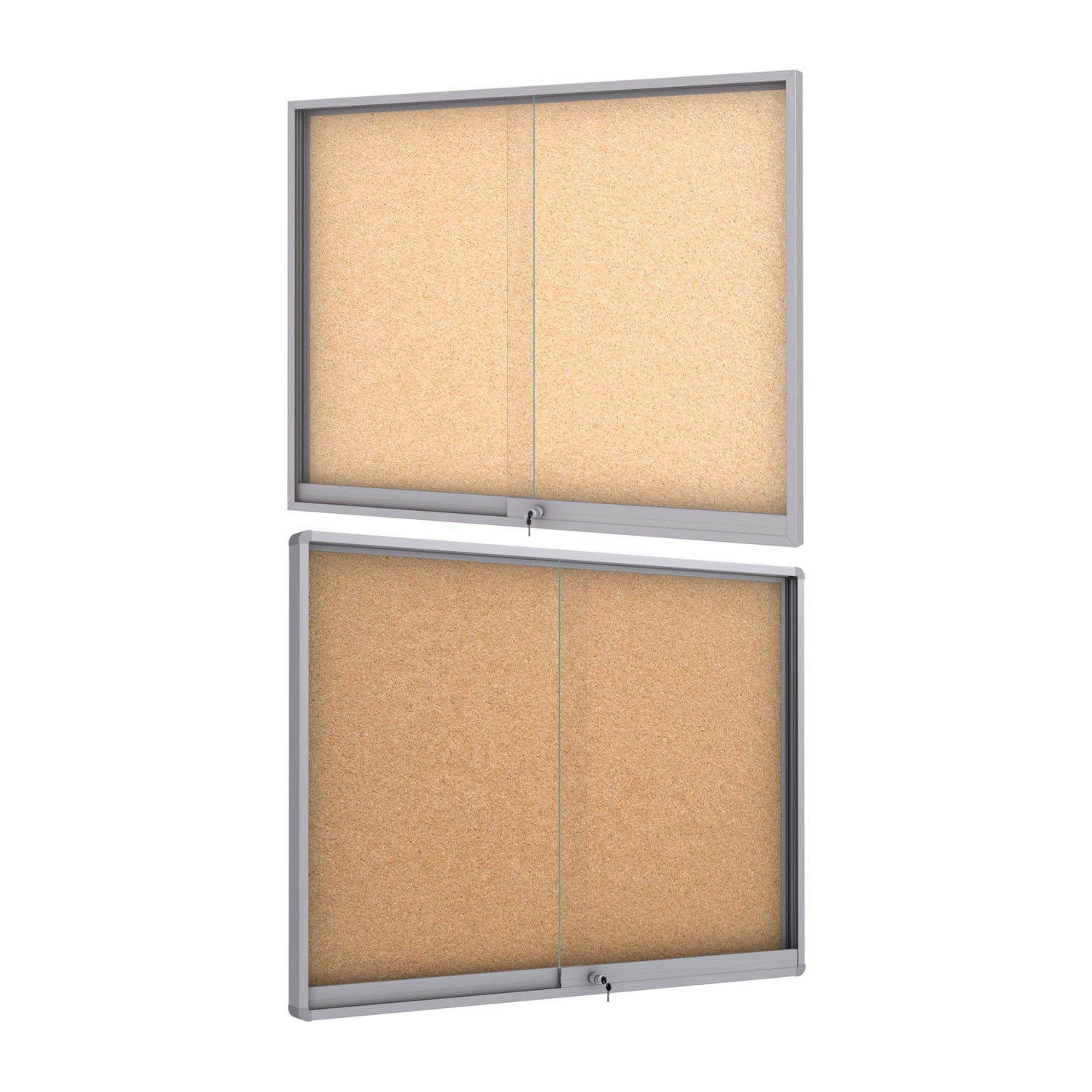 Midi Sliding Doors Notice Board "Cork"