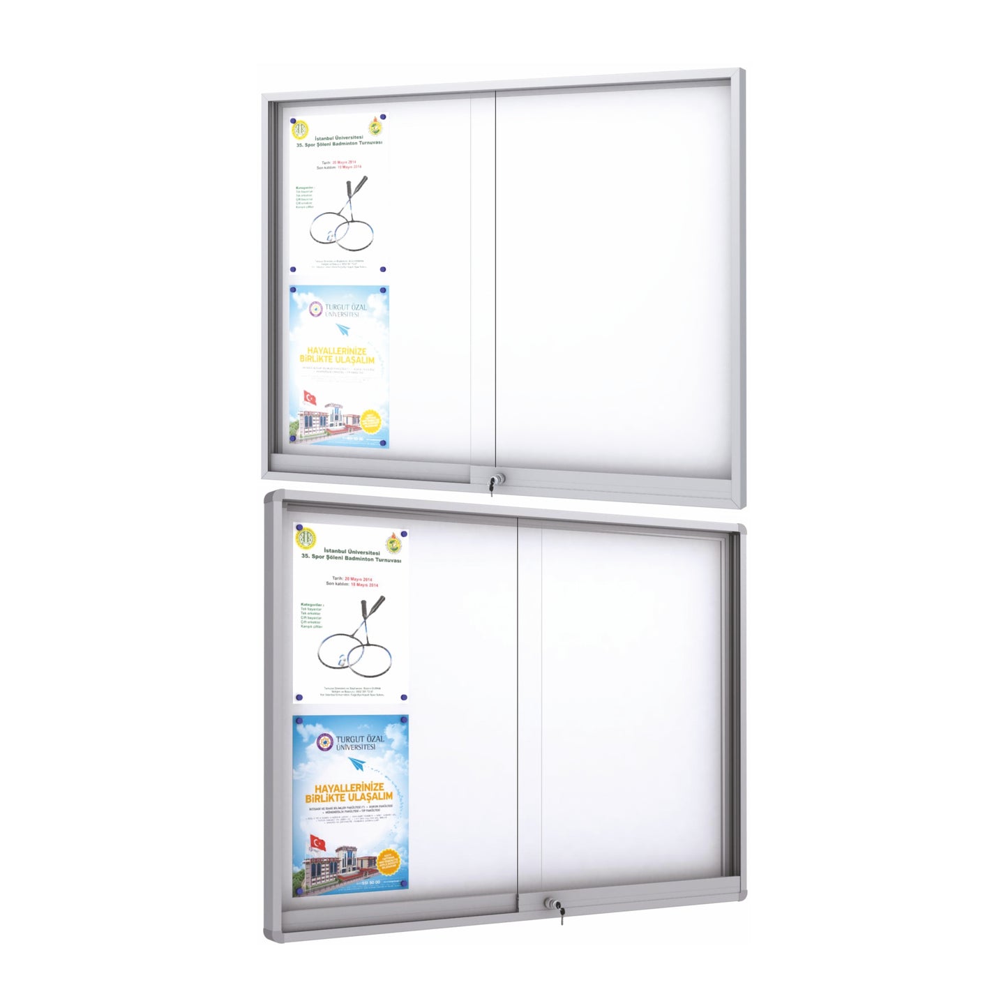 Midi Sliding Doors Notice Board "Magnetic"